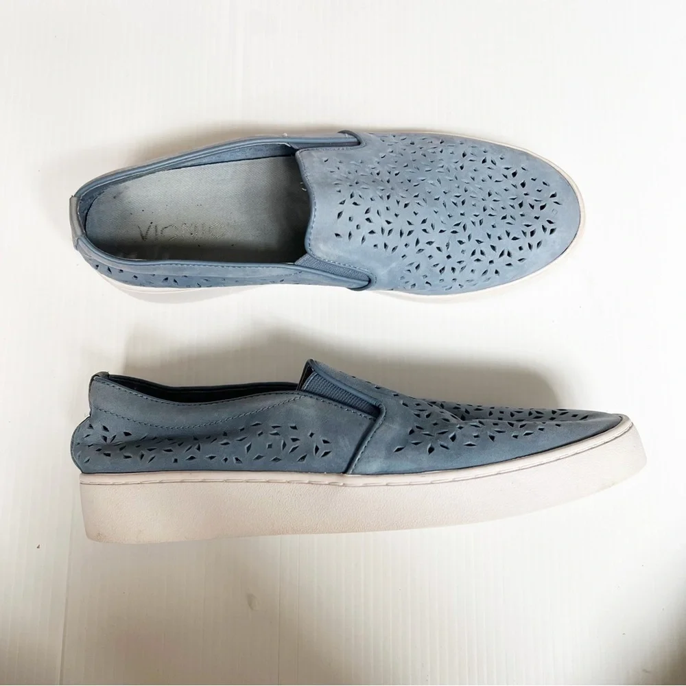Vionic- Light Blue Splendid Midi Perf Slip On Sneakers